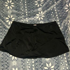 Tropical Escape Black Swim Coverup Skirt